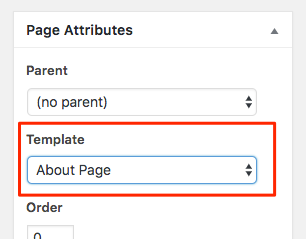 About Page Template