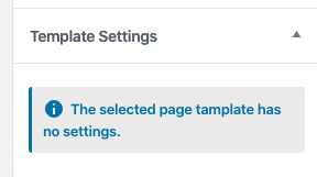 Page Settings