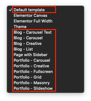 Page Templates
