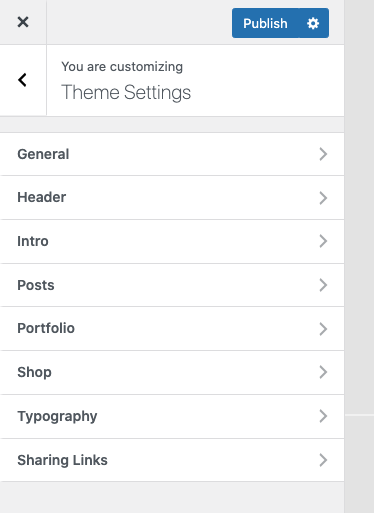 Theme Settings