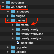 Upload via FTP