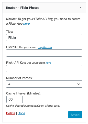 Flickr Widget